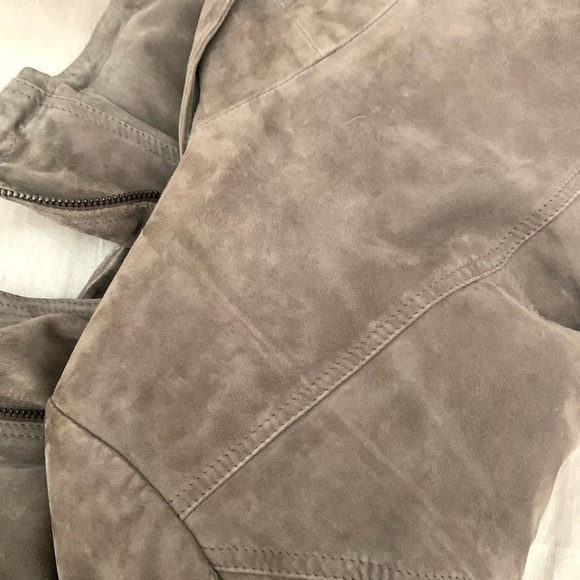 Free People 100% Suede Leather Moto Jacket - Picture 6 of 12